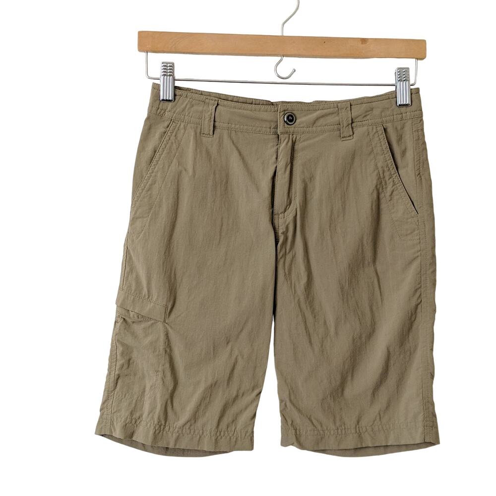Marmot Girls Kids Athletic Outdoor Shorts Tan Khaki Large L Camp Travel Hiking